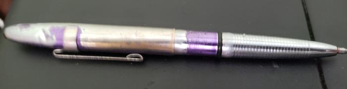 Being all metal I have never broken my pen in spite of having hit it really solid blows