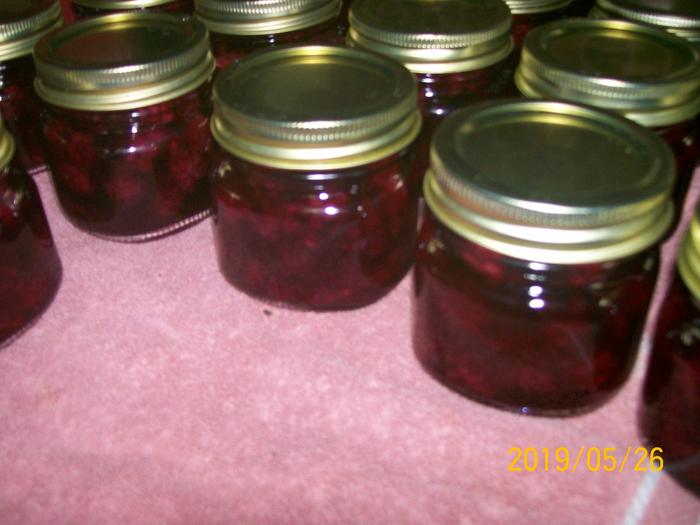 Bottled blackberries