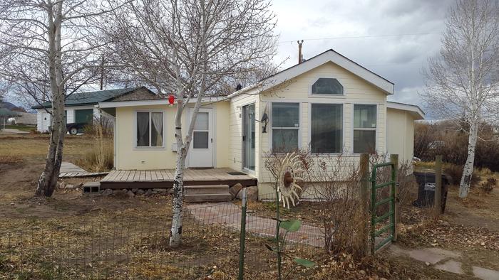 From the front of the house