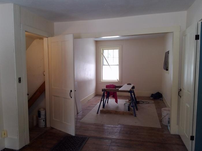 dining area door to basement