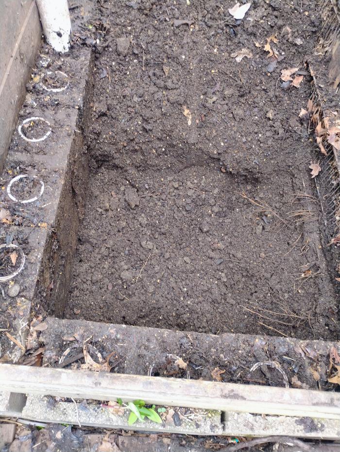 Compost harvested