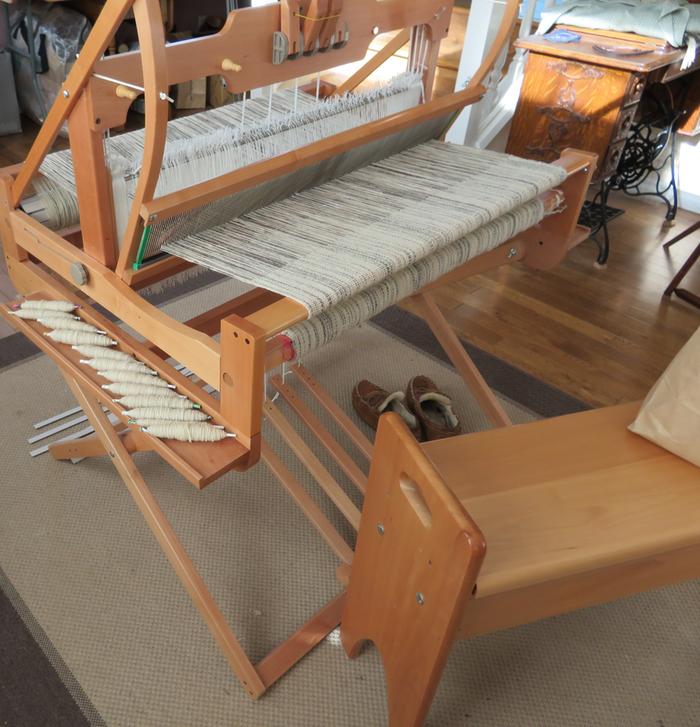 ashford table loom with treadle stand