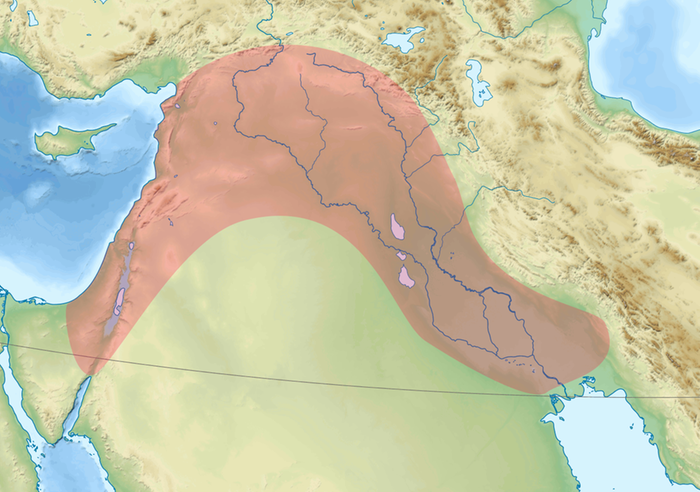 Fertile Crescent by Rafy WikiMedia.org