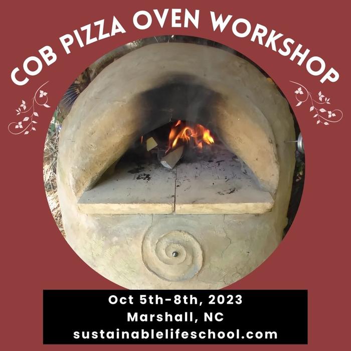 cob pizza oven workshop poster