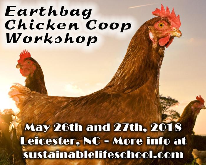 earthbag chicken coop workshop poster