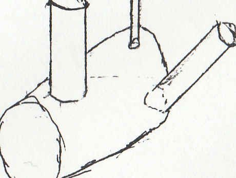 6 inch diameter pulser pump, the trompe part underground. 50 gallon plastic barrel at about 2 meters under ground.