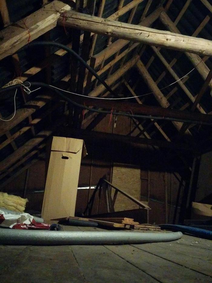 uninsulated attic