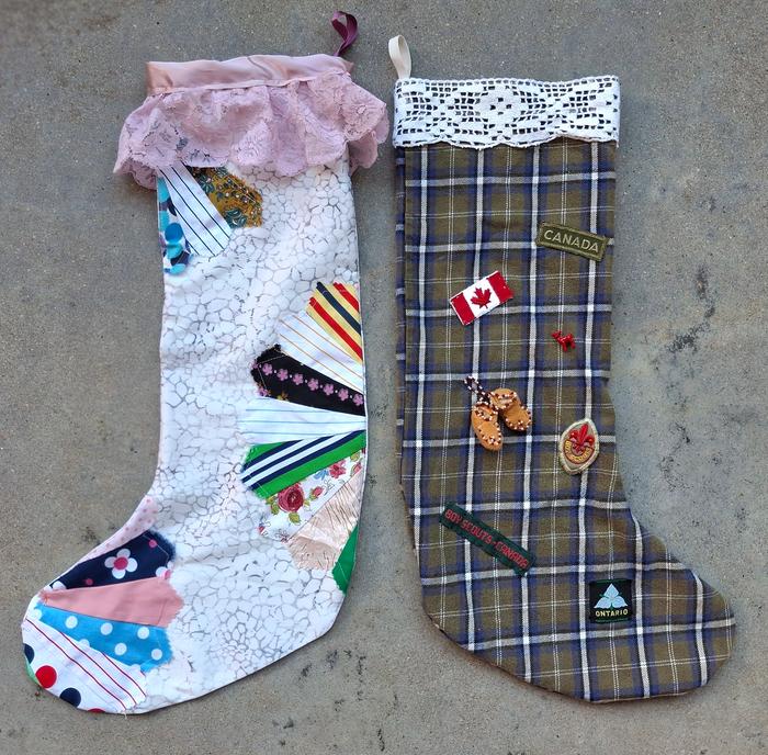 pair of cottagecore stockings