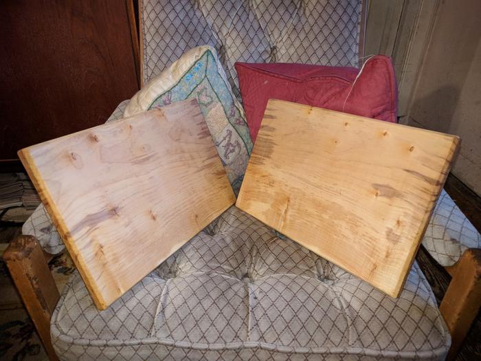 Two matching chopping boards