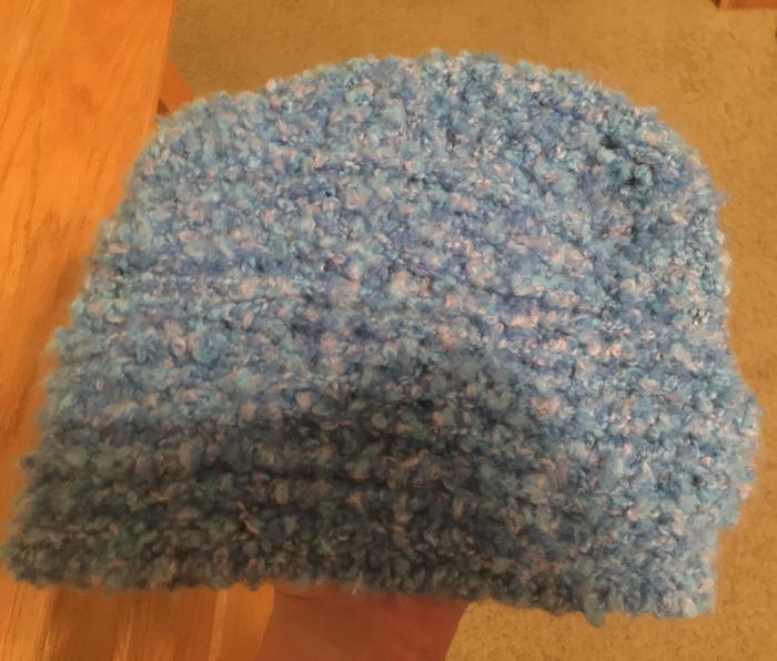 Crocheted Fuzzy Beanie Hat