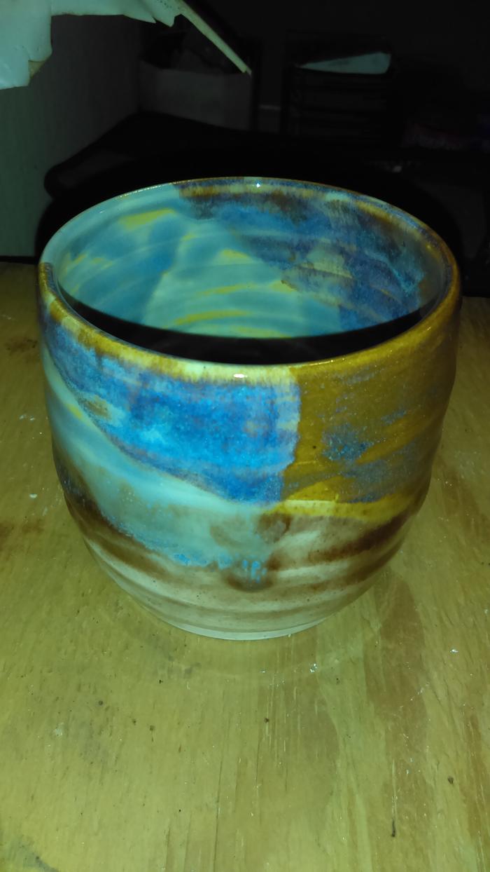 Handmade pottery cup