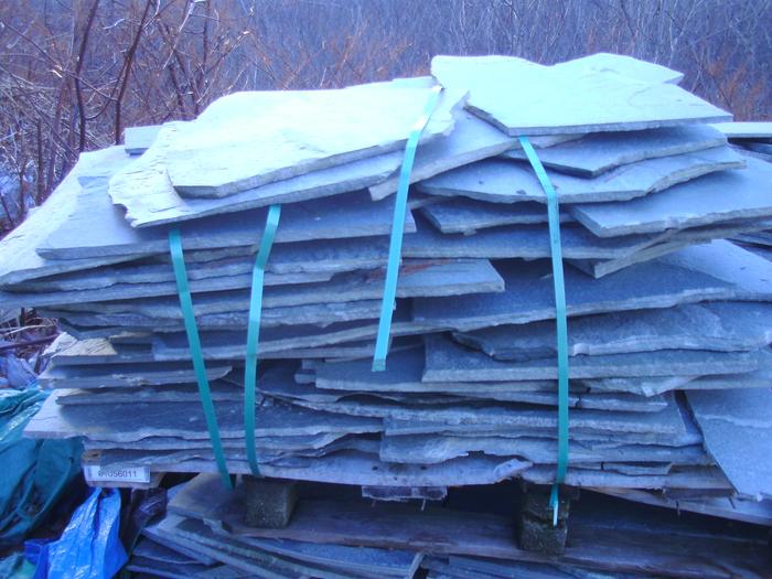 the pallet of 3/4 inch slate