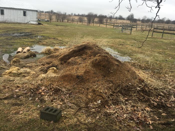 About ten yards of composted horse manure