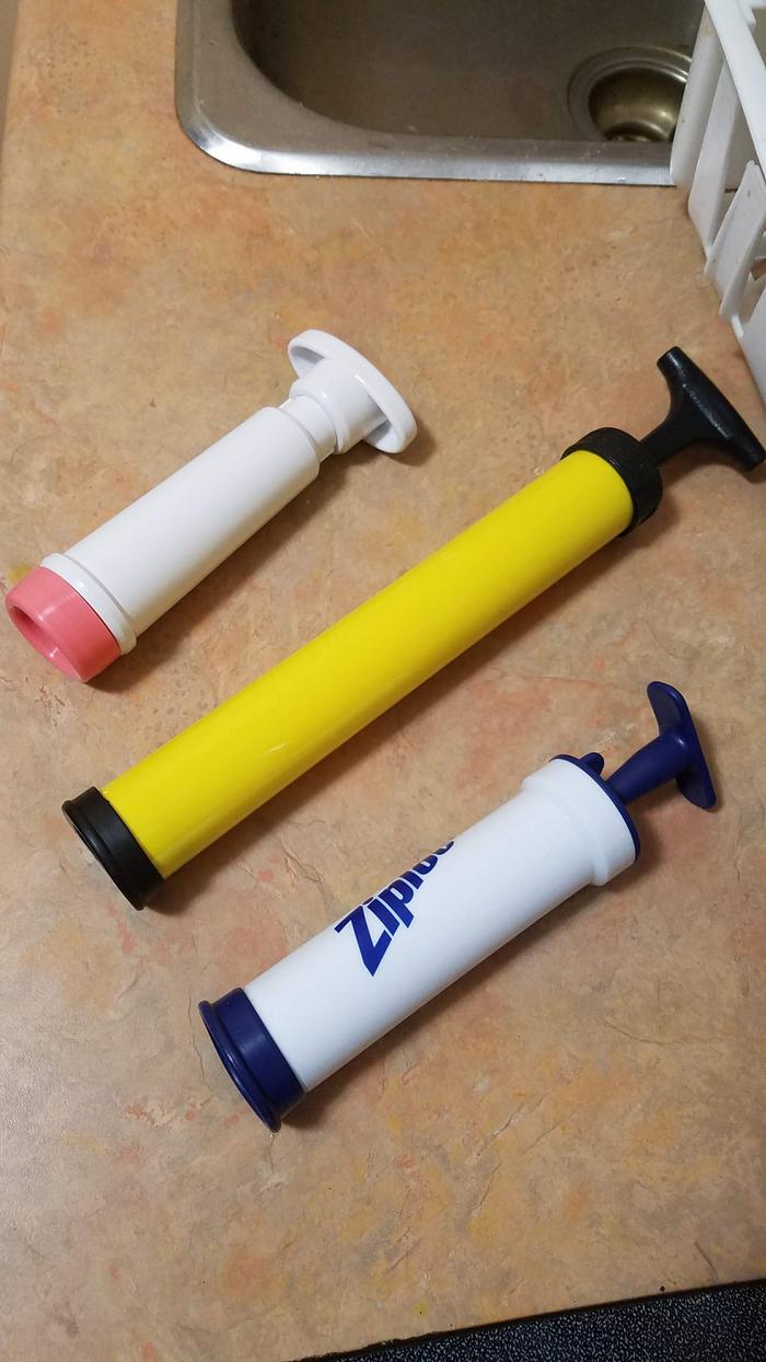 The longer yellow one is the most powerful but it ships with an ineffective rubber tip