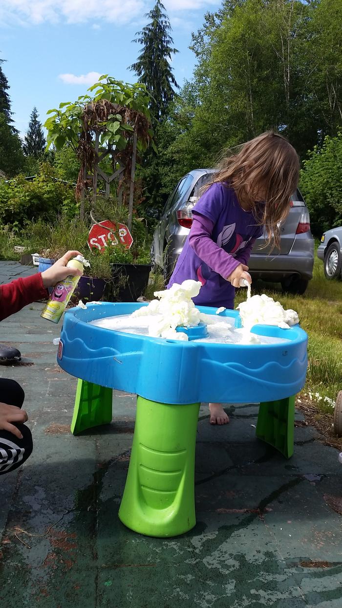 Bubbles are great fun on hot days!