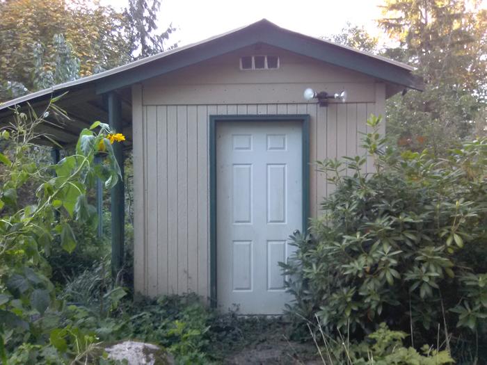 The well house from the outside