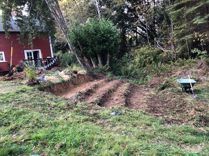 Cutting steps and saving soil