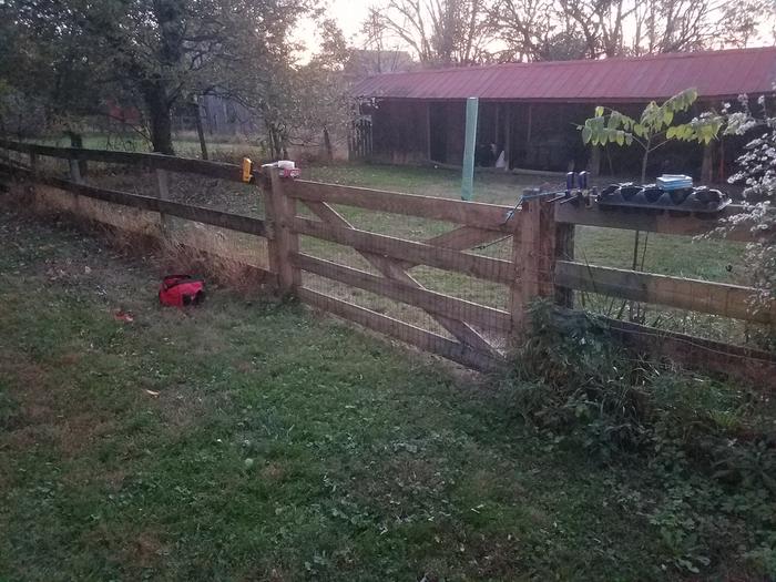 Gate back on the fence!