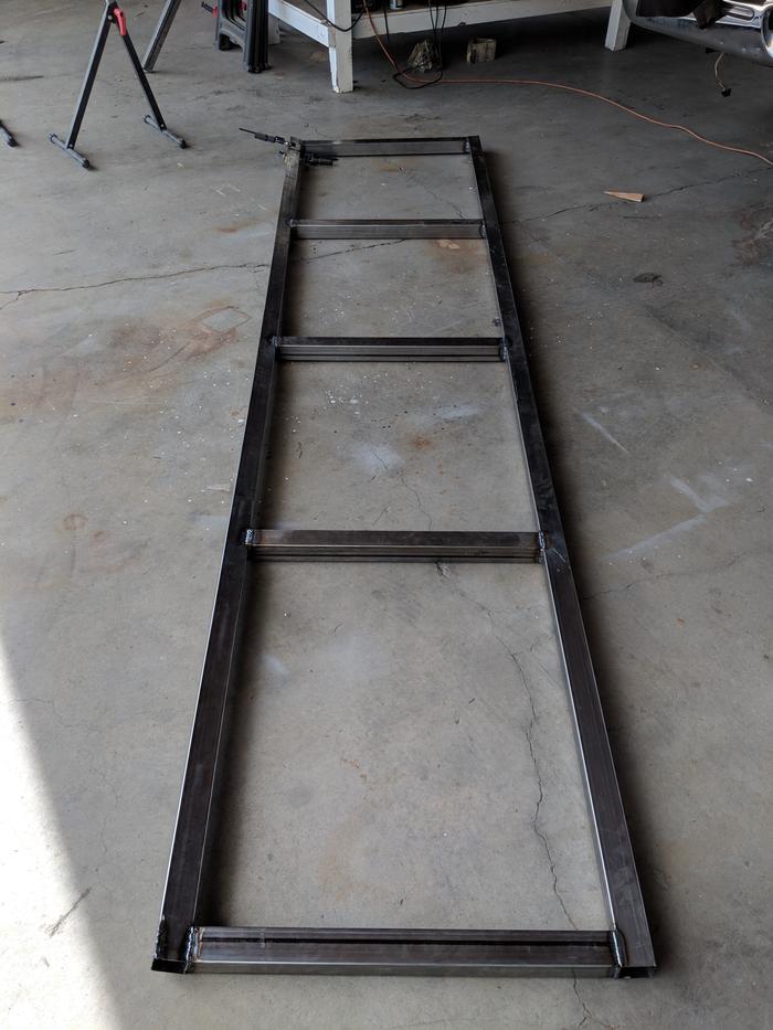 Weld the side rails together