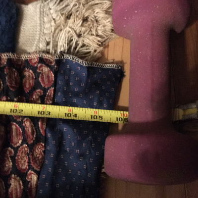 Close up of Tape Measure - 105.5" = 8'-9" - nearly three yards