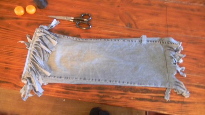 Brace sewed in