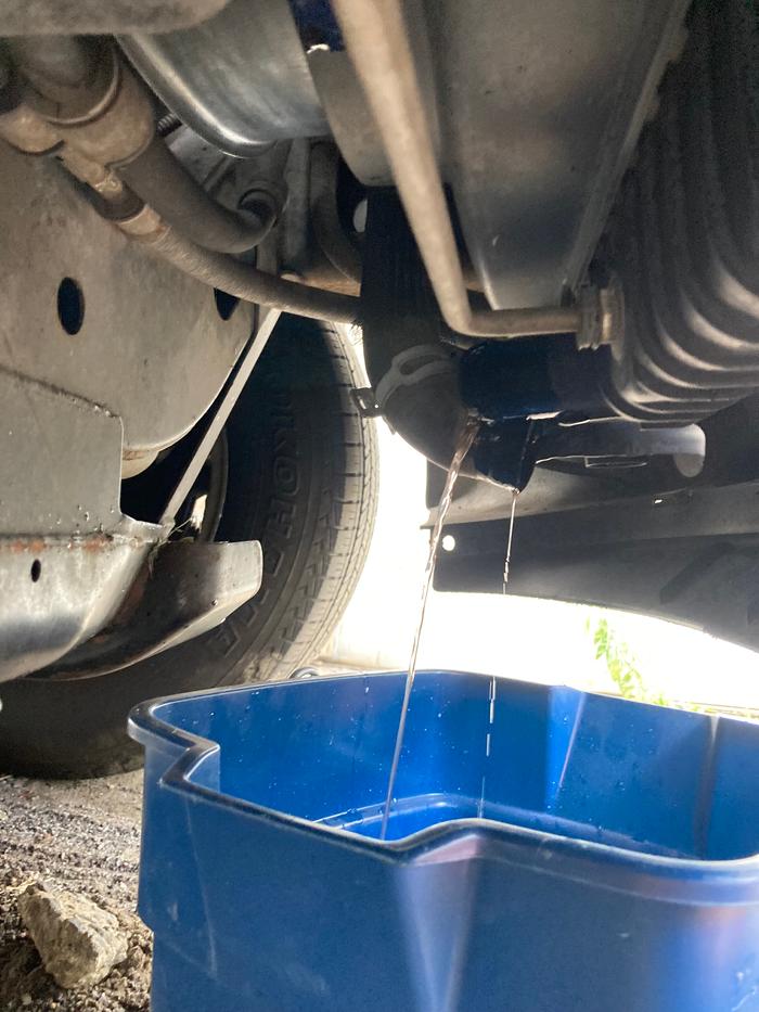 Draining my radiator