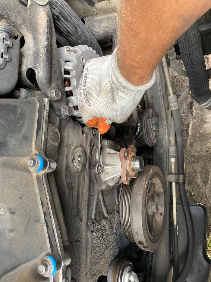 Removing the water pump