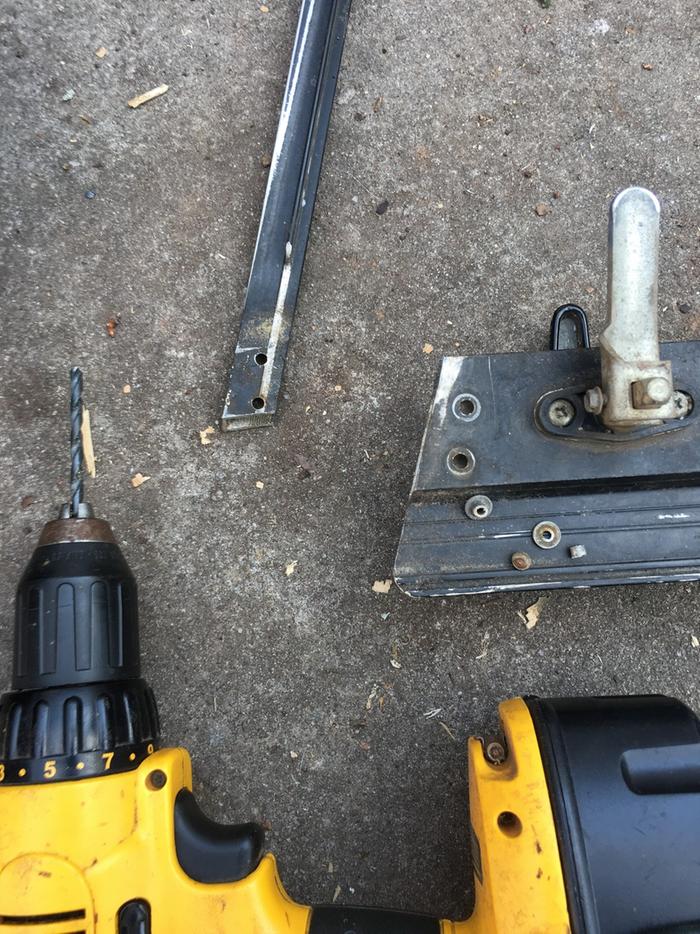 drilling out rivets for dissassembly