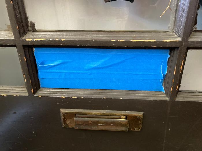 First broken window