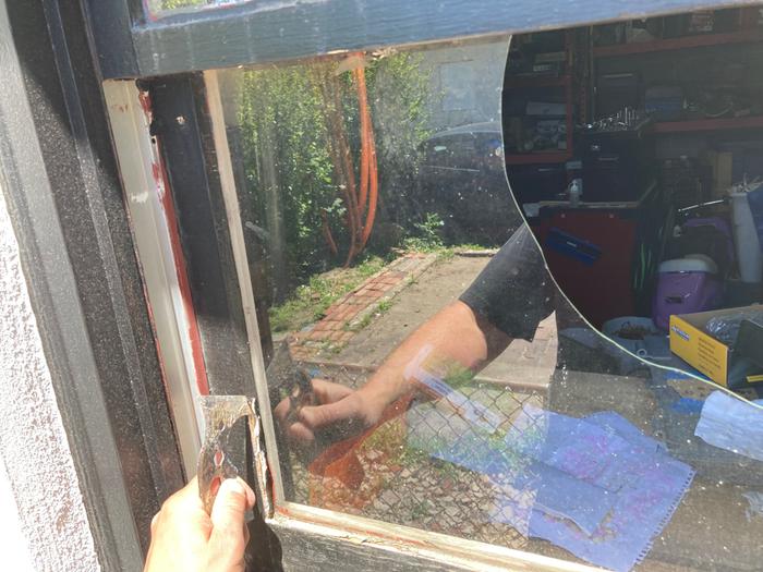 Removing broken window