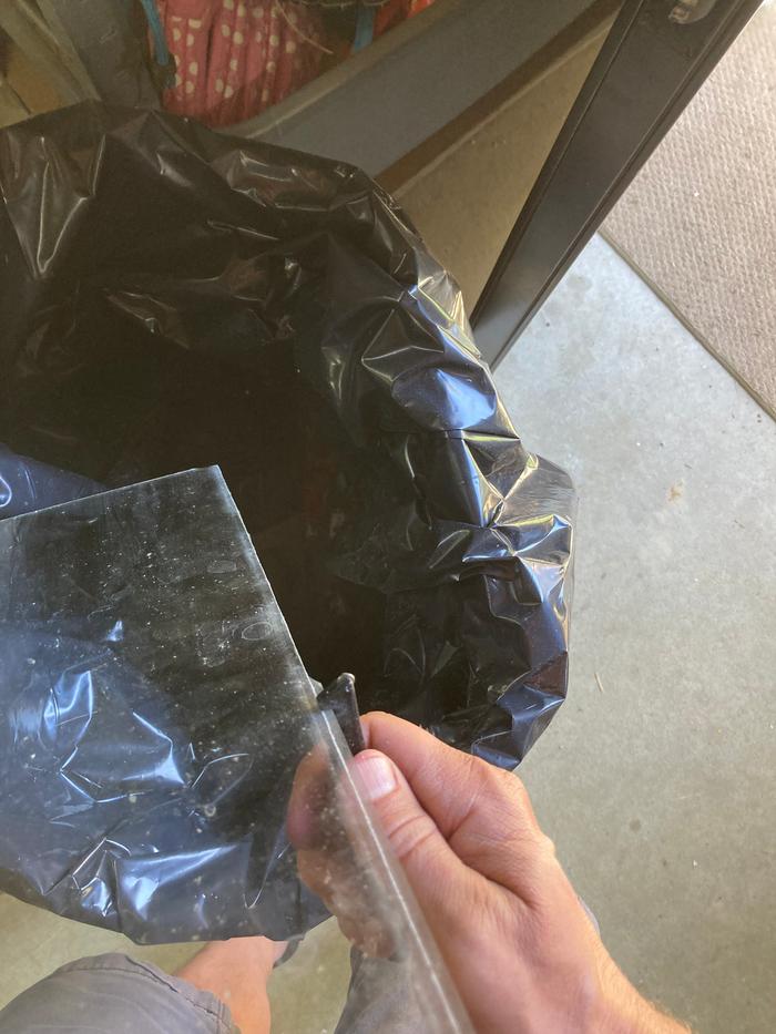 Cutting glass for the second window