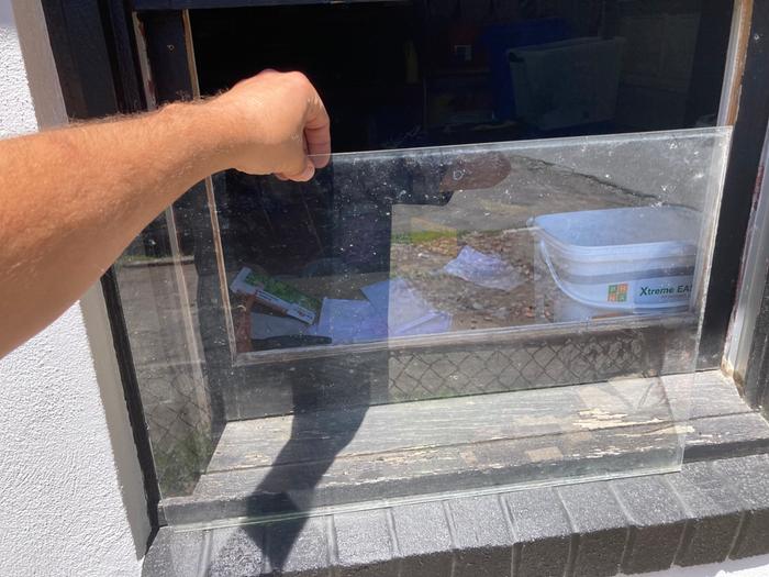 Window glass ready to install