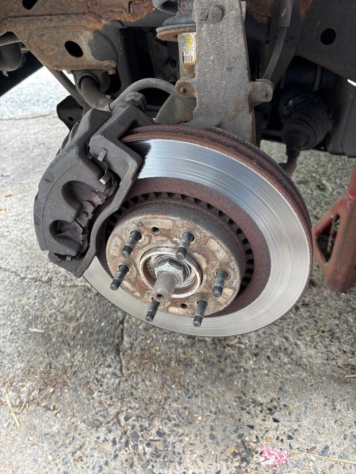 Old rotor to be removed