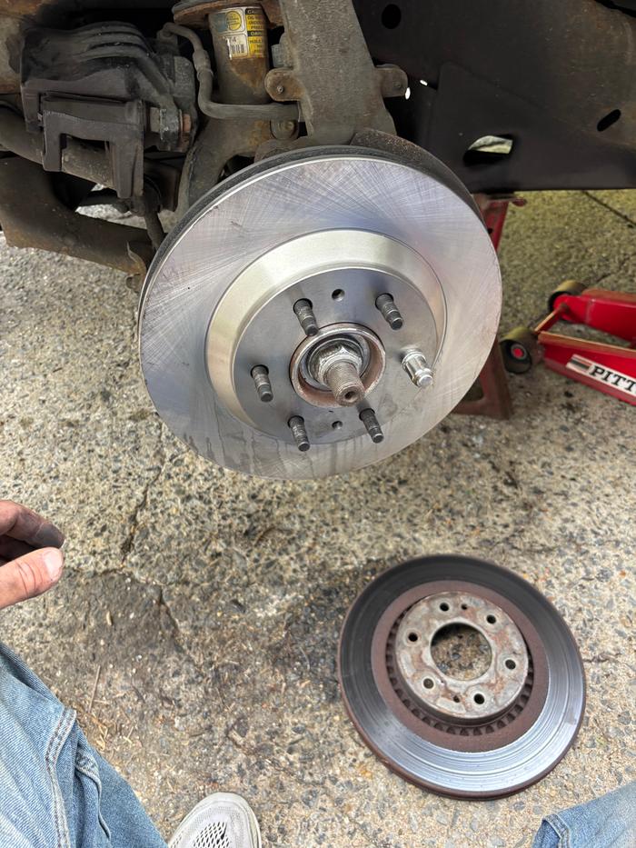 New rotor in place