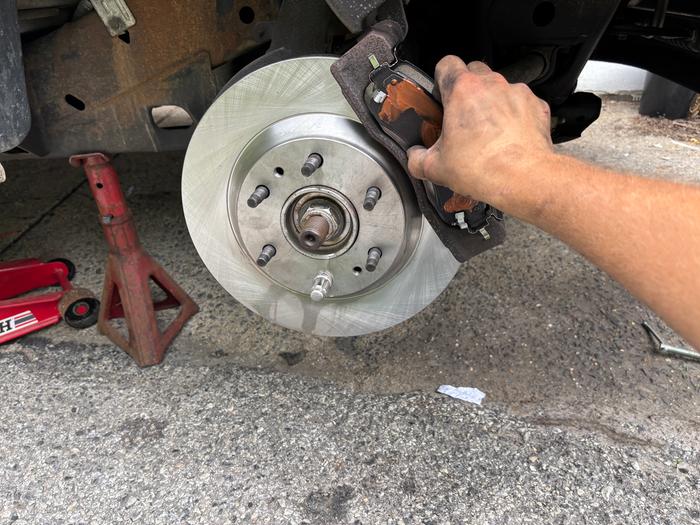 Installing new pads
