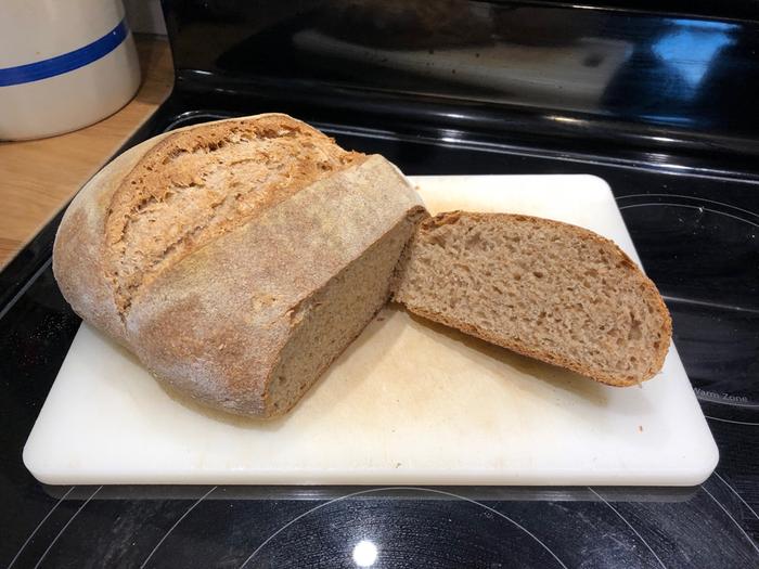 loaf of sourdough bread