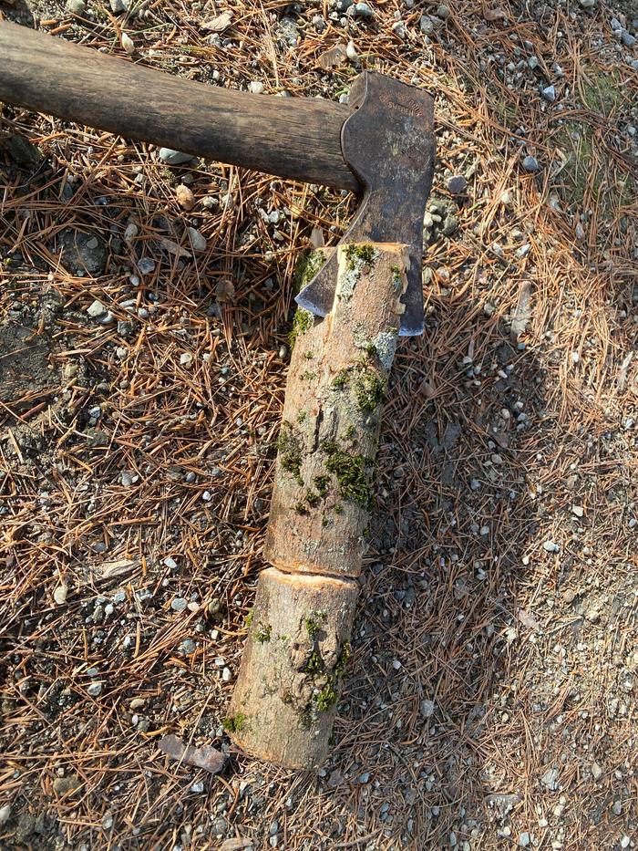 Splitting off—those parts will be used trying to make a new bridge for a badly made baglamas