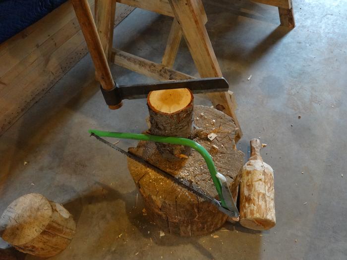 shaping wooden mallet