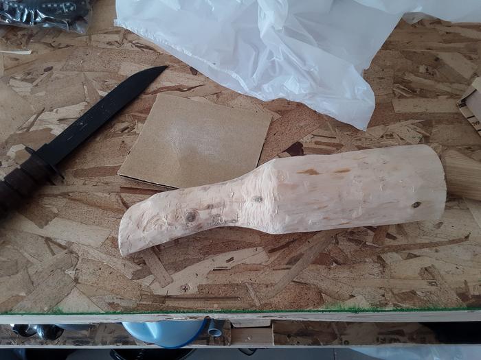 shaping wooden mallet