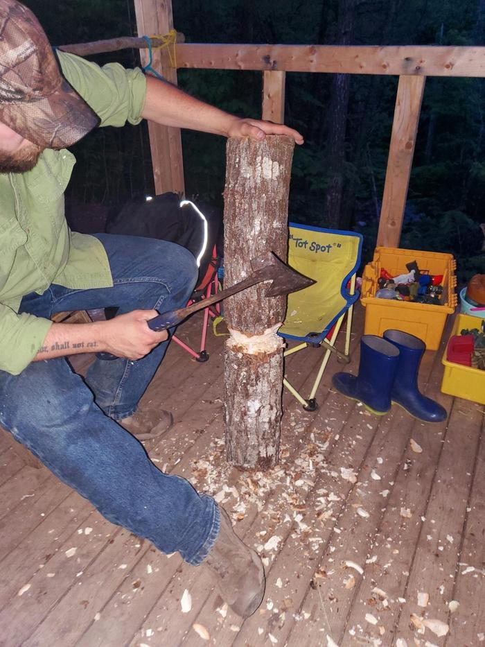 shaping wooden mallet