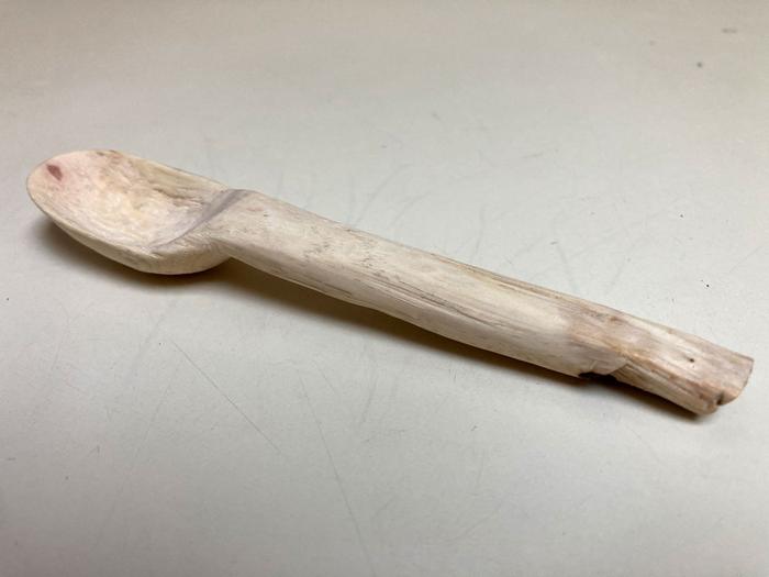 various views of spoon after sanding