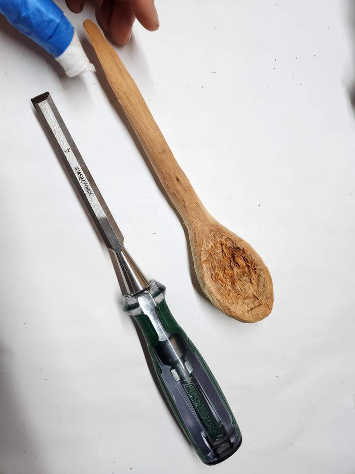 a chisel was needed to speed things up