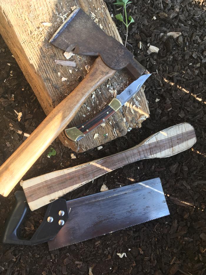 shaping honey locust spoon