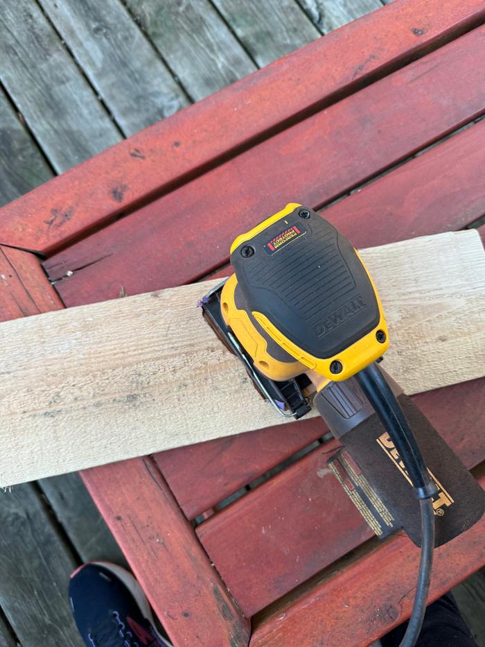 started with a cedar fence plank I cut down to size