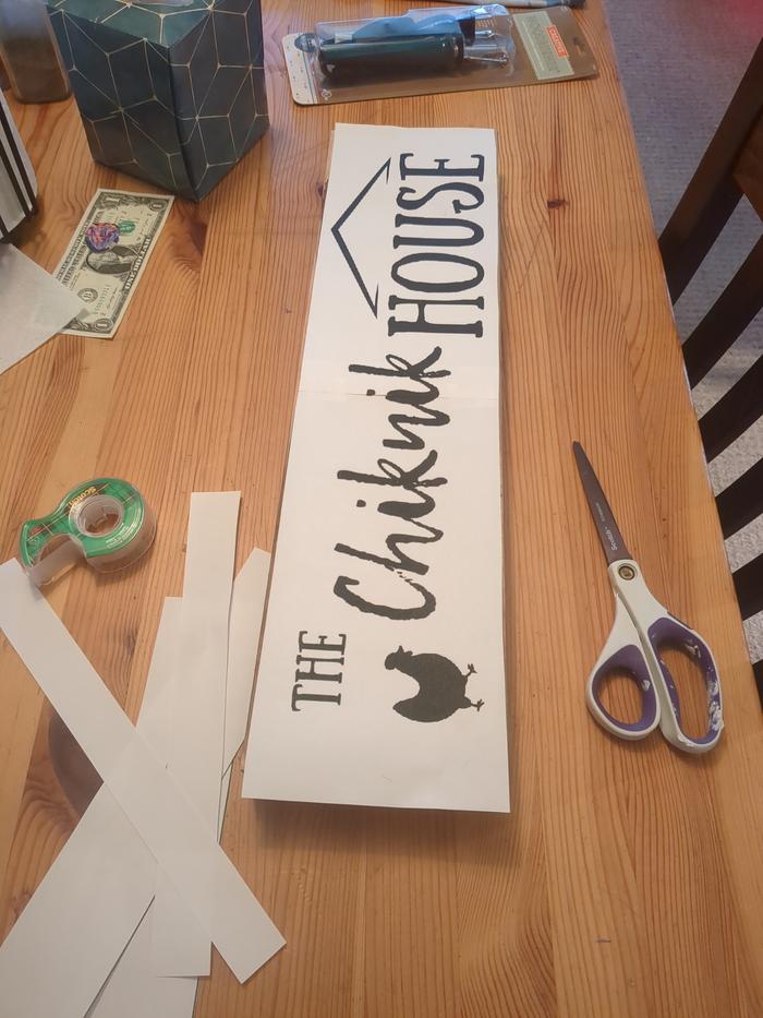 Printed and cut out the design.