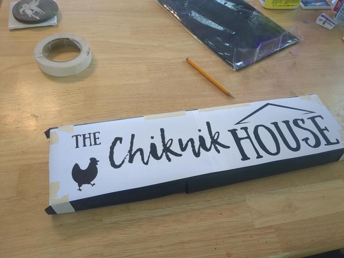 Transferred the design using carbon paper and a pencil.