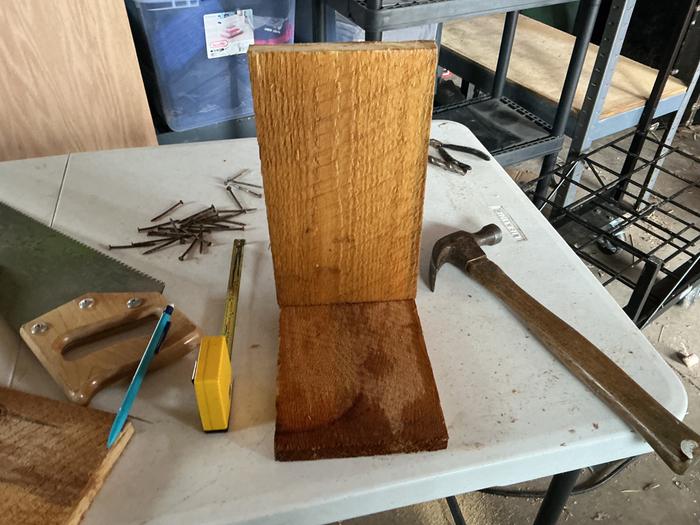 Started nailing the wood together