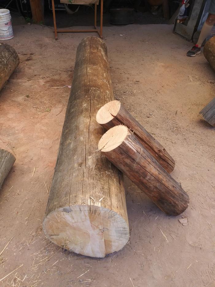  3-logs-at-start of bench construction