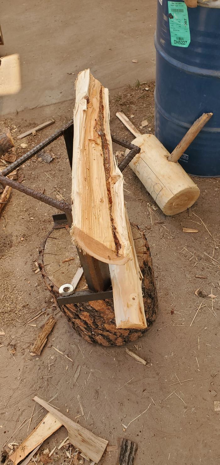 splitting the green log