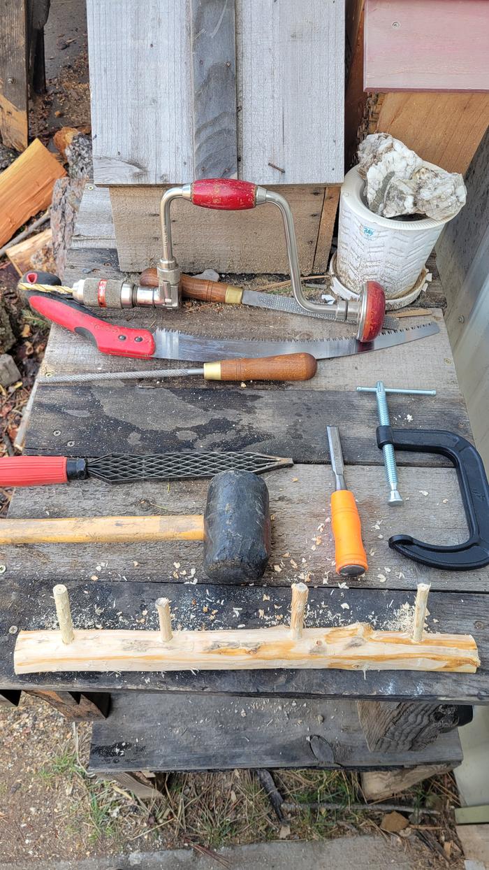 Finished with tools used